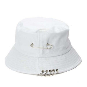 Hats - 1PC Unisex Women Men Bucket Hat Pin Rings Sunhat Caps Summer Hats