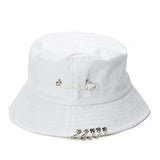 Hats - 1PC Unisex Women Men Bucket Hat Pin Rings Sunhat Caps Summer Hats