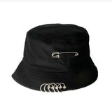 Hats - 1PC Unisex Women Men Bucket Hat Pin Rings Sunhat Caps Summer Hats