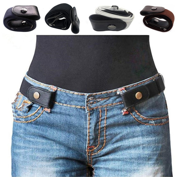 Belt - Buckle-Free Belt For Jean Pants,Dresses,No Buckle Stretch Elastic Waist Belt For Women/Men,No Bulge,No Hassle Waist Belt