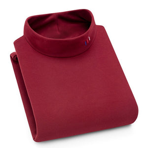 Sweater Men - fleece lining turtleneck Sweatshirt Sweater winter Plus velvet thickening keep warm Soft long sleeve fit good quality