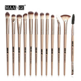 Makeup Set - 3/5/12 pcs/lot  Makeup Brushes Set Eye Shadow Blending Eyeliner Eyelash Eyebrow Brushes For Makeup New