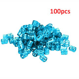 Hair Care - 100Pcs/Lot Hair Metal Tube Ring Dreadlock Beads for Braids Hair Beads for Dreadlocks Adjustable Hair Braid Cuff Clips Accessory