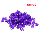 Hair Care - 100Pcs/Lot Hair Metal Tube Ring Dreadlock Beads for Braids Hair Beads for Dreadlocks Adjustable Hair Braid Cuff Clips Accessory