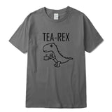 T-Shirt Men - 100% cotton Top Quality casual short sleeve cool Funny dinosaur design printing men Tshirt o-neck knitted comfortable fabric