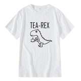 T-Shirt Men - 100% cotton Top Quality casual short sleeve cool Funny dinosaur design printing men Tshirt o-neck knitted comfortable fabric