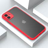 Back Cover - Luxury Matte Transparent Phone Cases For iPhone 11 Pro XS Max X XR 8 7 6 6S Plus SE 2020 Camera Protection Shockproof Hard Cover