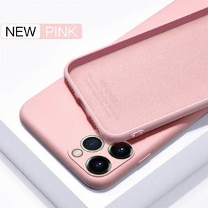 Back Cover - iPhone 11 Pro SE 2 Case Luxury Original Silicone Full Protection Soft Cover For iPhone X XR 11 XS Max 7 8 6 6s Phone Case