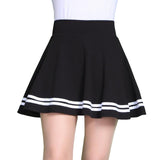 Women Skirt - Fashion Summer Style Women Skirt Solid Color Sexy High Waist Pleated Skirt black Korean Version Mini A-line