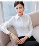 Women Shirts - Woman Blouses Cotton Tops and Blouses Woman Long Sleeve Ladies Shirts Pink/White Blouses Plus Size 5XL Women Blouses