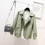 Women Jackets - Leather Jacket For Women Casual Plus Size Loose Outwear Motorcycle Biker Punk Street wear Jackets Coat Female