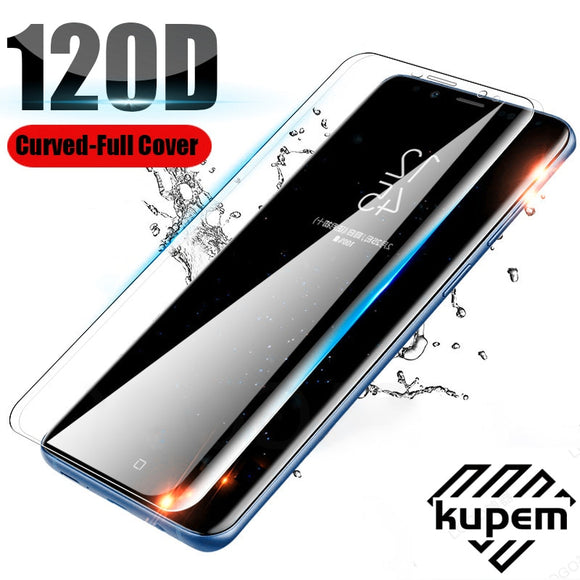 Screen Protector - 120D Full Cover Tempered Glass For Samsung Galaxy S10 S9 S8 Plus S10E Screen Protector For Samsung Note 8 9 10 Plus A50 Film