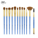 Makeup Set - 3-12pcs/lot Eye Shadow Blending Eyeliner Eyelash Eyebrow Make up Brushes  Professional Eyeshadow Brush