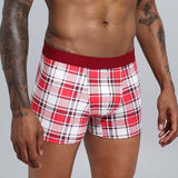 UW Men - Boxer shorts Men European Plus Size Men Boxers Men's Underwear Boxers Cotton Men Boxer Shorts Men Underpants trunks 1pc