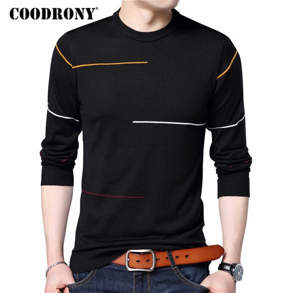 Sweater Men - Cashmere Wool Sweater Men Brand Clothing 2020 Autumn Winter New Arrival Slim Warm Sweaters O-Neck Pullover Men