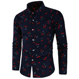 Shirt Men - Luxury Printing Shirt Men shirts Long Sleeve Camisa Masculina Chemise Homme Social Men Club Prom Shirt