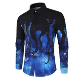 Shirt Men - Luxury Printing Shirt Men shirts Long Sleeve Camisa Masculina Chemise Homme Social Men Club Prom Shirt