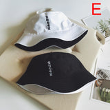Double Sided Wear Finger Something Embroidery Panama Bucket Hat Men Women Summer Bucket Cap Hip Hop Hat Fisherman Hat