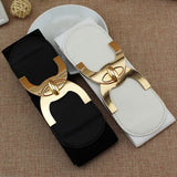 Belt - 2020 New Fashion Korean Style Buckle Elastic Wide Belt Wide Cummerbund Strap Belt Waist Female Women Accessories
