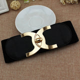 Belt - 2020 New Fashion Korean Style Buckle Elastic Wide Belt Wide Cummerbund Strap Belt Waist Female Women Accessories