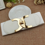 Belt - 2020 New Fashion Korean Style Buckle Elastic Wide Belt Wide Cummerbund Strap Belt Waist Female Women Accessories