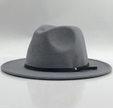 Hats - Women Men Wool Vintage Gangster Trilby Felt Fedora Hat With Wide Brim Gentleman Elegant Lady Winter Autumn Jazz Caps