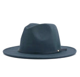 Hats - Women Men Wool Vintage Gangster Trilby Felt Fedora Hat With Wide Brim Gentleman Elegant Lady Winter Autumn Jazz Caps