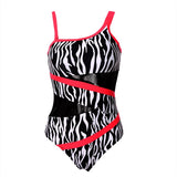 Andzhelika Sexy One Shoulder One Piece Swimsuit 2020 New Off Shoulder Mesh Patchwork Swimwear Bodysuit Bathing Suit Monokini