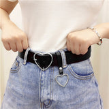 Belt - New sweetheart buckle with adjustable ladies luxury brand cute Heart-shaped thin belt high quality punk fashion belts