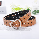 Belt - New sweetheart buckle with adjustable ladies luxury brand cute Heart-shaped thin belt high quality punk fashion belts