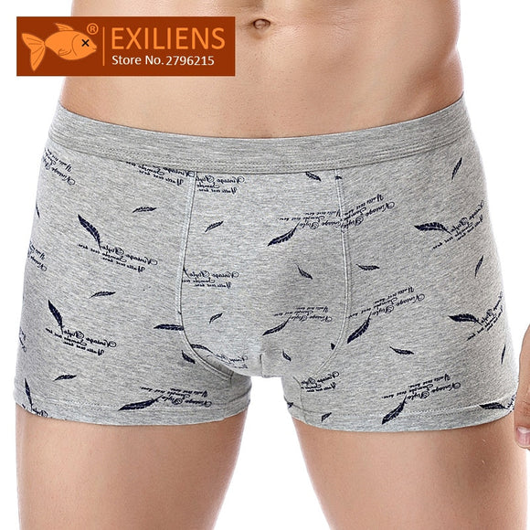 UW Men - New Men's Underwear Boxer Cotton Home Print 3D Boxer shorts Men Boxers Male Underpants Size Plus XL-4XL