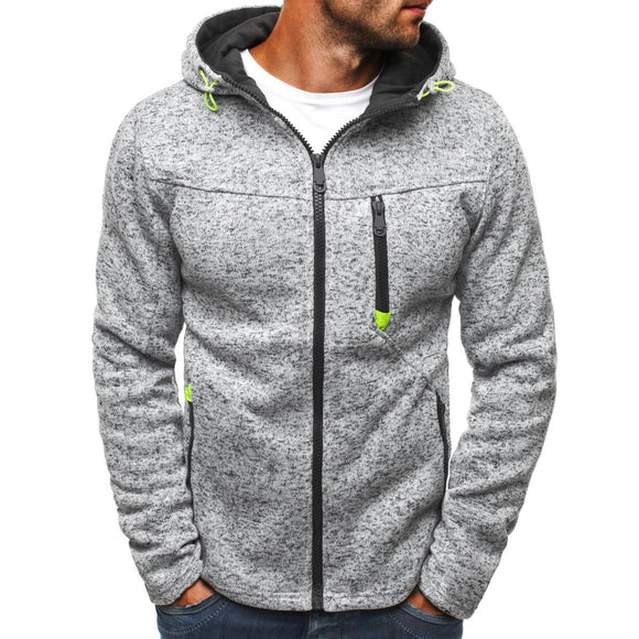 Sweatshirt Men - 2020 Brand Jacquard Hoodie Fleece Cardigan Hooded Coat Men's Hoodies Sweatshirts Pullover For Male Hoody Sweatshirt