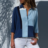 Women Shirt - 2020 Fashion Long Sleeve Turn Down Collar Office Shirt Blouse Shirt Casual Tops Plus Size Blouses Femininas