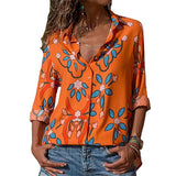 Women Shirt - 2020 Fashion Long Sleeve Turn Down Collar Office Shirt Blouse Shirt Casual Tops Plus Size Blouses Femininas