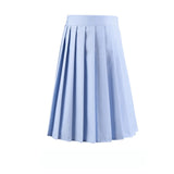 Women Skirt - 2020 Women Summer high waist pleated plaid skirt Female Anime Short Skirts