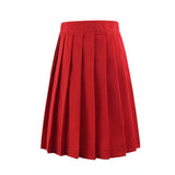 Women Skirt - 2020 Women Summer high waist pleated plaid skirt Female Anime Short Skirts