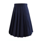 Women Skirt - 2020 Women Summer high waist pleated plaid skirt Female Anime Short Skirts
