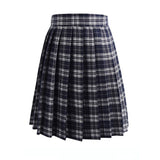 Women Skirt - 2020 Women Summer high waist pleated plaid skirt Female Anime Short Skirts