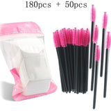 Makeup Set - Eyelash Extension Disposable Eyebrow brush Mascara Wand Applicator Spoolers Eye Lashes Cosmetic Brushes Set makeup tools