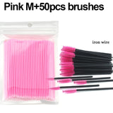 Makeup Set - Eyelash Extension Disposable Eyebrow brush Mascara Wand Applicator Spoolers Eye Lashes Cosmetic Brushes Set makeup tools