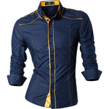 Shirt Men - Spring Autumn Features Shirts Men Casual Jeans Shirt New Arrival Long Sleeve Casual Slim Fit Male Shirts Z034