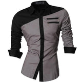 Shirt Men - Spring Autumn Features Shirts Men Casual Jeans Shirt New Arrival Long Sleeve Casual Slim Fit Male Shirts Z034