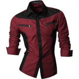 Shirt Men - Spring Autumn Features Shirts Men Casual Jeans Shirt New Arrival Long Sleeve Casual Slim Fit Male Shirts Z034