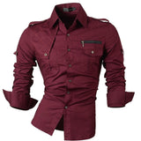Shirt Men - Spring Autumn Features Shirts Men Casual Jeans Shirt New Arrival Long Sleeve Casual Slim Fit Male Shirts Z034