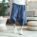 Pants Men - Harajuku Harem Pants 2020 Men's Summer Cotton Linen Joggers Pants Male Vintage Chinese Style Sweatpants Fashions