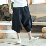 Pants Men - Harajuku Harem Pants 2020 Men's Summer Cotton Linen Joggers Pants Male Vintage Chinese Style Sweatpants Fashions