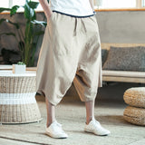 Pants Men - Harajuku Harem Pants 2020 Men's Summer Cotton Linen Joggers Pants Male Vintage Chinese Style Sweatpants Fashions