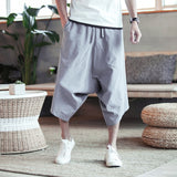 Pants Men - Harajuku Harem Pants 2020 Men's Summer Cotton Linen Joggers Pants Male Vintage Chinese Style Sweatpants Fashions