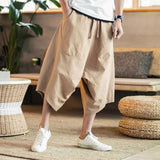 Pants Men - Harajuku Harem Pants 2020 Men's Summer Cotton Linen Joggers Pants Male Vintage Chinese Style Sweatpants Fashions