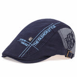 Hats - New Summer outdoor Sports Cotton Berets Caps For Men Casual Peaked Caps letter embroidery Berets Hats